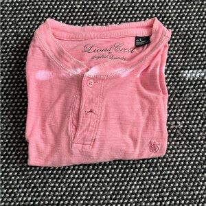 English Laundry Pink Buttoned Top